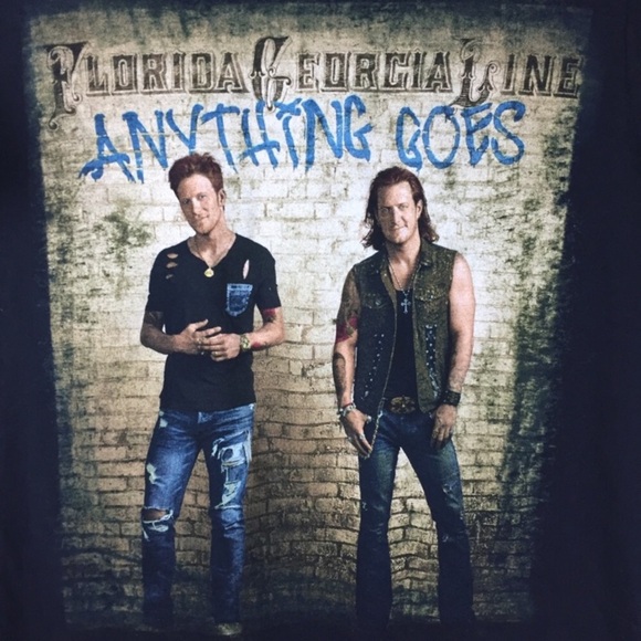Florida Georgia Line Anything Goes Tour Tee Medium - Picture 4 of 7